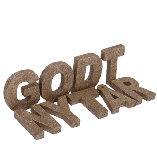 "Godt Nytår" Guld Glimmer
